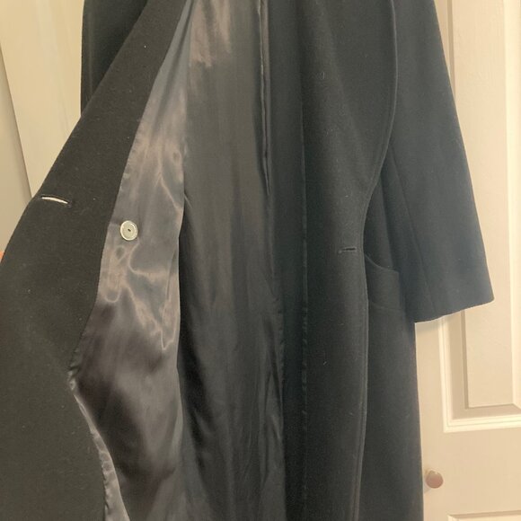 Ladies Braefair Black Wool Winter Dress Coat Size 4/6 - Picture 5 of 7